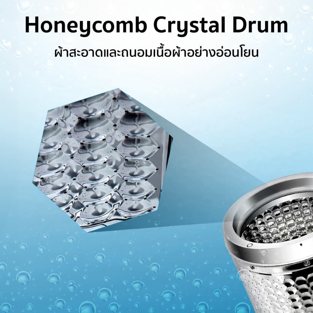 TCL รุ่น F713TLW เครื่องซักผ้าฝาบน 8 kg สีขาว ฝาครอบกระจกนิรภัย ระบบคำนวณน้ำอัตโนมัติ ใช้งานง่าย ถนอมผ้าด้วยถังซักรังผึ้ง https://lnwchill.com