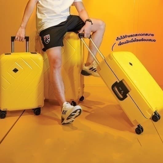 Rollica รุ่น Frankfurt กระเป๋าเดินทาง 20 นิ้ว PP แข็งแรงทนทาน ล้อลื่น 360 องศา ระบบล็อค TSA สำหรับถือขึ้นเครื่อง https://lnwchill.com