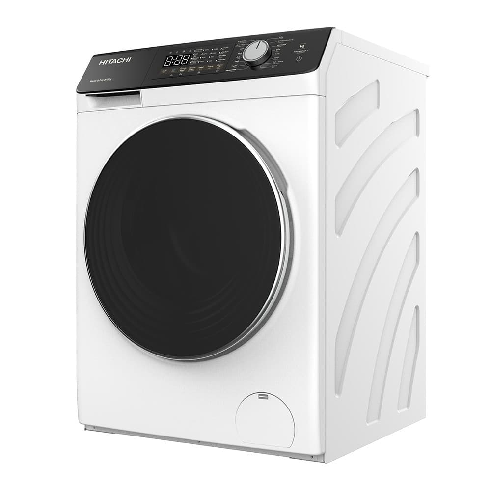 Hitachi รุ่น BD-D802HVOW เครื่องซักผ้าฝาหน้า 8 กก อบ 5 กก Inverter 1200 รอบ สีขาว ซักอบเร็วในหนึ่งชั่วโมง ประหยัดไฟเบอร์ 5 ถนอมผ้าล้ำลึก https://lnwchill.com