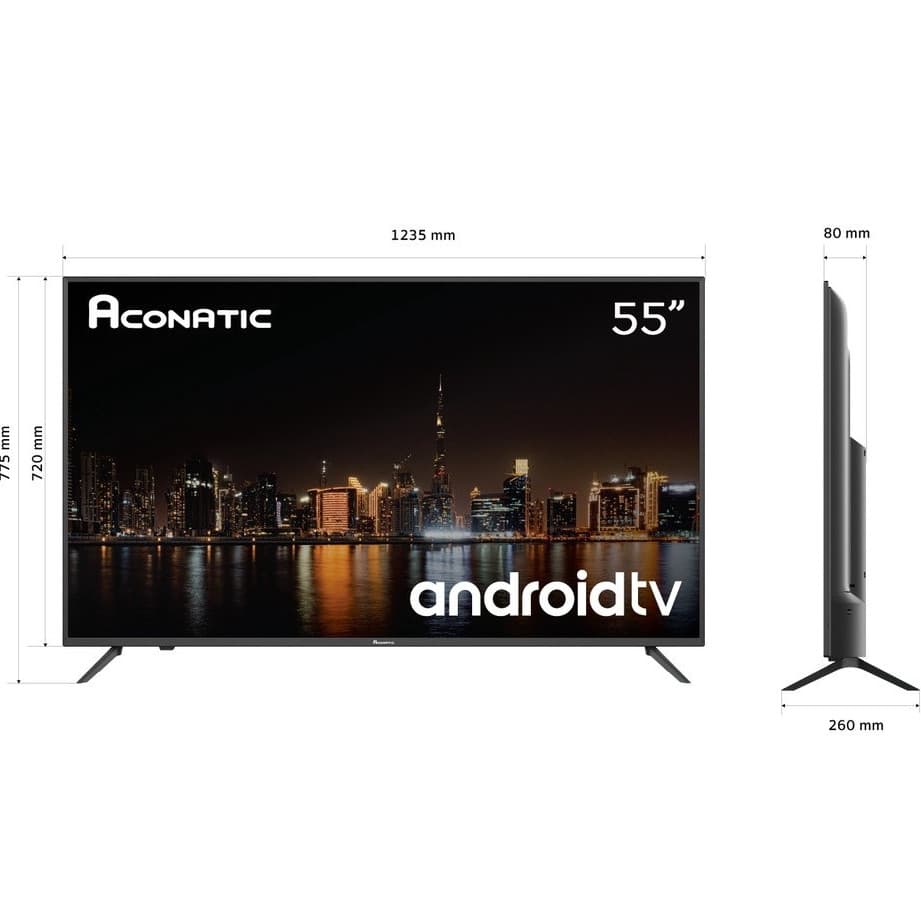 ACONATIC รุ่น 55US500AN สมาร์ททีวี UHD 4K 55 นิ้ว Android 11 รีโมทสั่งงานด้วยเสียง Dolby ATMOS และ HDR10 https://lnwchill.com