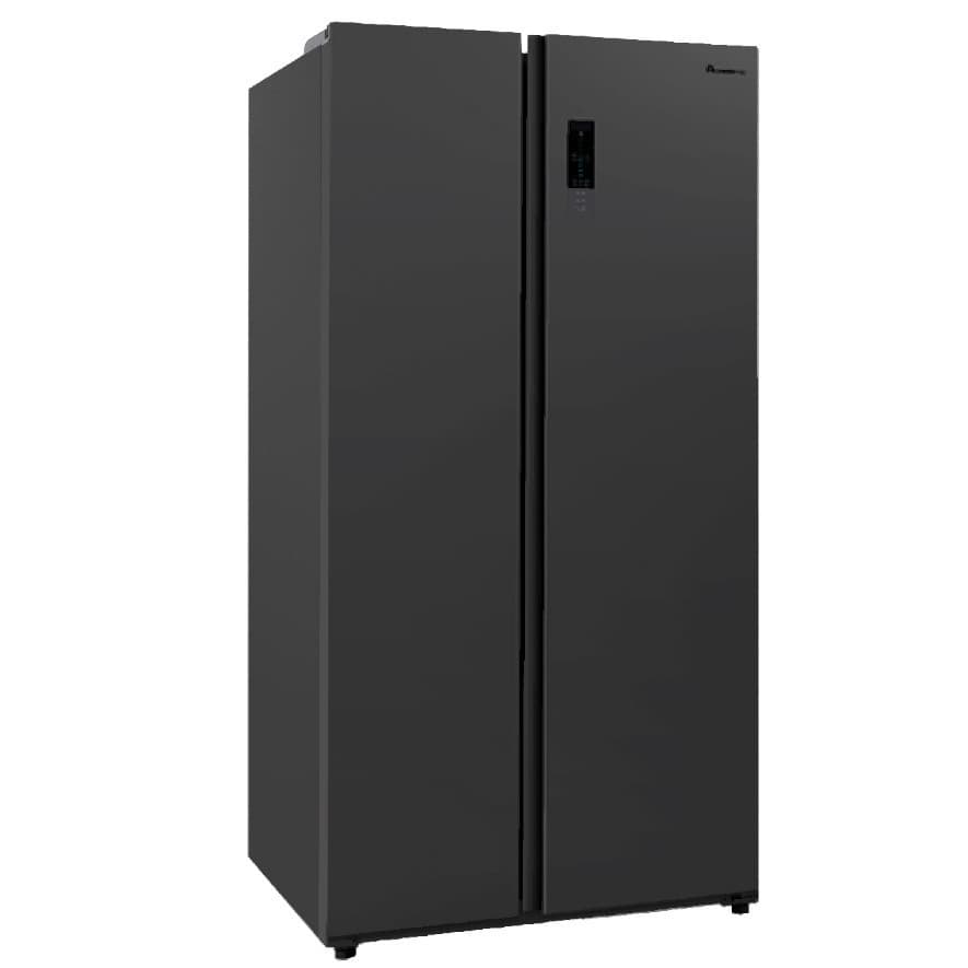 ACONATIC รุ่น AN-FR5250S ตู้เย็น Side By Side 18.5 คิว สี Dark Grey ดีไซน์หรู ความจุเยอะ ระบบ No Frost ถนอมอาหารสดใหม่ประหยัดไฟ https://lnwchill.com