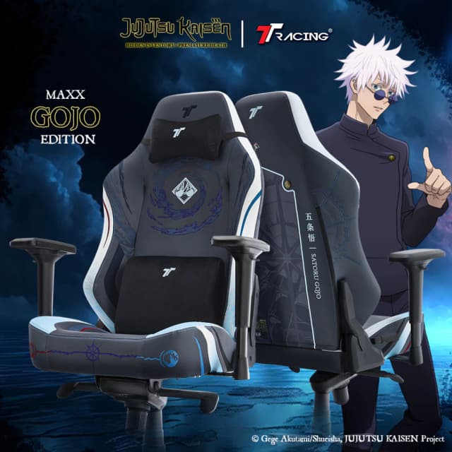 TTRacing Maxx Gojo Jujutsu Kaisen Edition Gaming Chair เก้าอี้สำนักงาน เก้าอี้เกมมิ่ง - รับประกันอย่างเป็นทางการ 2 ปี