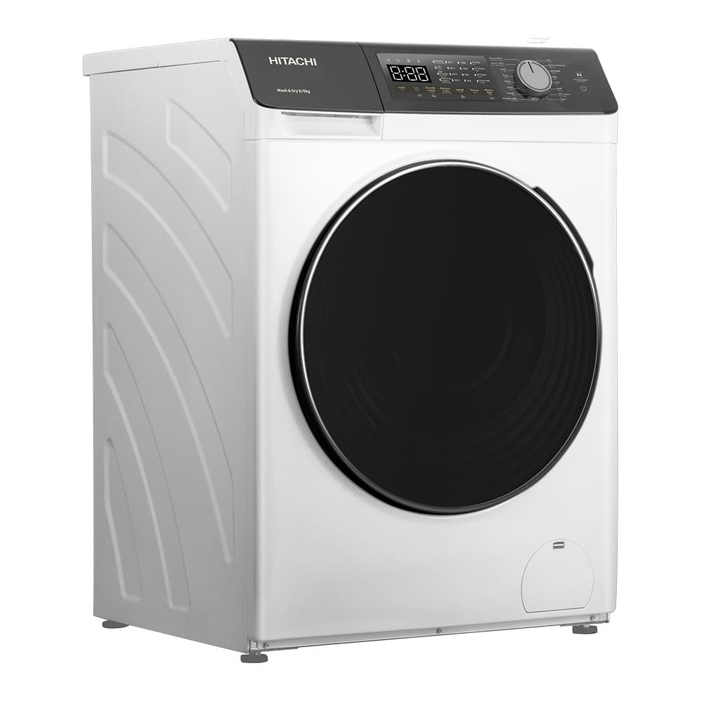 Hitachi รุ่น BD-D802HVOW เครื่องซักผ้าฝาหน้า 8 กก อบ 5 กก Inverter 1200 รอบ สีขาว ซักอบเร็วในหนึ่งชั่วโมง ประหยัดไฟเบอร์ 5 ถนอมผ้าล้ำลึก https://lnwchill.com