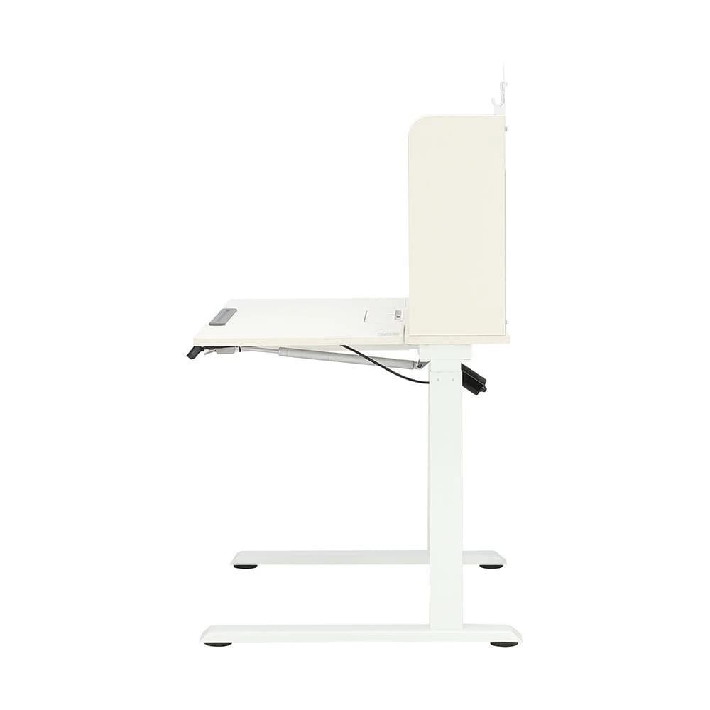 Index Living Mall  รุ่น มอริช โต๊ะปรับไฟฟ้า โต๊ะทํางานปรับระดับไฟฟ้า พร้อมชั้นวางของ  - โต๊ะไฟฟ้าปรับระดับ สีขาว โต๊ะทำงานไฟฟ้า ผลิตจากวัตถุดิบคุณภาพ สินค้าเกรดพรีเมี่ยม https://lnwchill.com