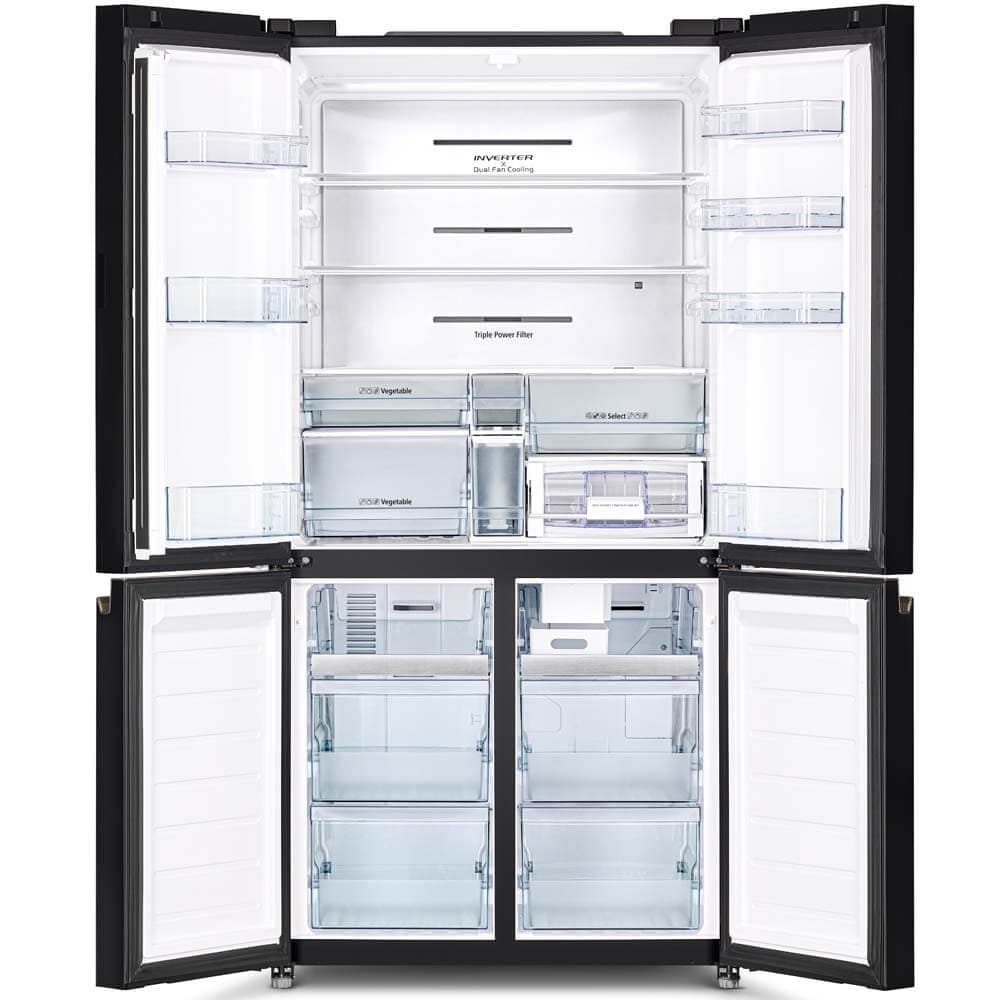 Hitachi รุ่น R-WB700VTH2 ตู้เย็นมัลติดอร์ 22.8 คิว 645 ลิตร French Bottom Freezer เทคโนโลยีสุญญากาศรักษาความสด https://lnwchill.com