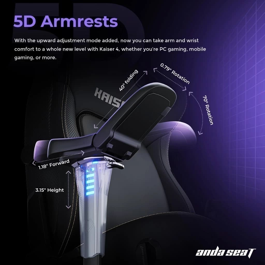 Anda Seat รุ่น AD12YDDC Kaiser 4 เก้าอี้เกมมิ่งเพื่อสุขภาพ Ergonomic สีม่วง โดดเด่นด้วยเบาะนุ่มสบาย รองรับสรีระได้อย่างเหนือชั้นเพื่อความสบายสูงสุด https://lnwchill.com