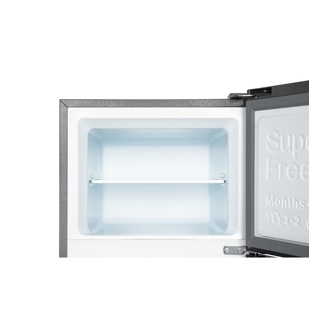 TCL รุ่น F118TMS ตู้เย็น 2 ประตู ขนาด 4 คิว 113 ลิตร สีเงิน ดีไซน์กะทัดรัด ระบบ Defrost ประสิทธิภาพสูงเพื่อความเย็นที่สม่ำเสมอและประหยัดพื้นที่จัดวาง https://lnwchill.com