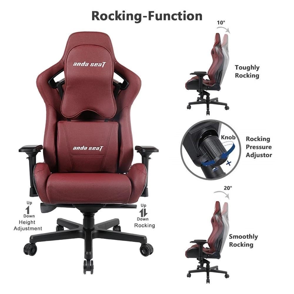 Anda Seat รุ่น AD12XL02ABPV Premium Gaming Chair RedMaroon Ergonomic เก้าอี้เกมมิ่งเพื่อสุขภาพ รองรับน้ำหนัก 200 kg ปรับเอนได้ 160 องศา https://lnwchill.com