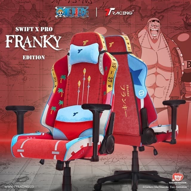 TTRacing รุ่น Swift X Pro Franky Edition เก้าอี้เกมมิ่งผ้า Air Threads ระบายอากาศ ดีไซน์สุดสร้างสรรค์เพื่อความสบายสูงสุด