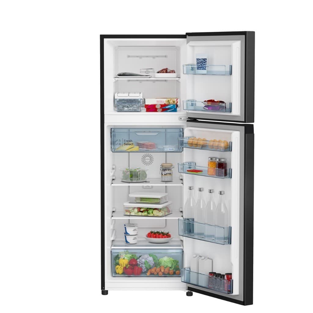 Hitachi HRTN5255MFBBKTH ตู้เย็น 2 ประตู 8.5 คิว Carbon Line Inverter ระบบกระจายลมเย็นรอบทิศทาง Flexible Fresh Select และแผ่นกรอง Triple Power Filter ขจัดกลิ่น https://lnwchill.com