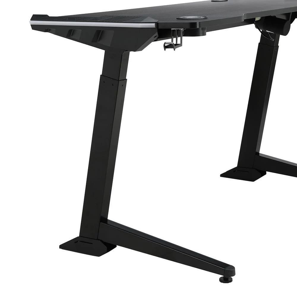 Index Living Mall รุ่นไคลน์ โต๊ะเกมมิ่งปรับระดับไฟฟ้า ผิวคาร์บอนไฟเบอร์ ลดราคาพิเศษ โต๊ะเกมมิ่งปรับระดับได้สีดำ ขนาด 130 ซม. สินค้าเกรดพรีเมี่ยม รับประกันความพึงพอใจ https://lnwchill.com