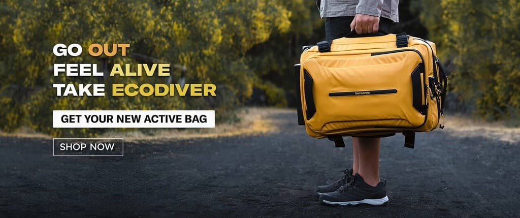 SAMSONITE รุ่น ECODIVER Duffle with Wheels กระเป๋าล้อลากกันน้ำขนาด 22 นิ้ว 55 ซม. 48 ลิตร ผลิตจากวัสดุรีไซเคิล ทนทานเป็นพิเศษ พร้อมเดินทางทุกรูปแบบ https://lnwchill.com