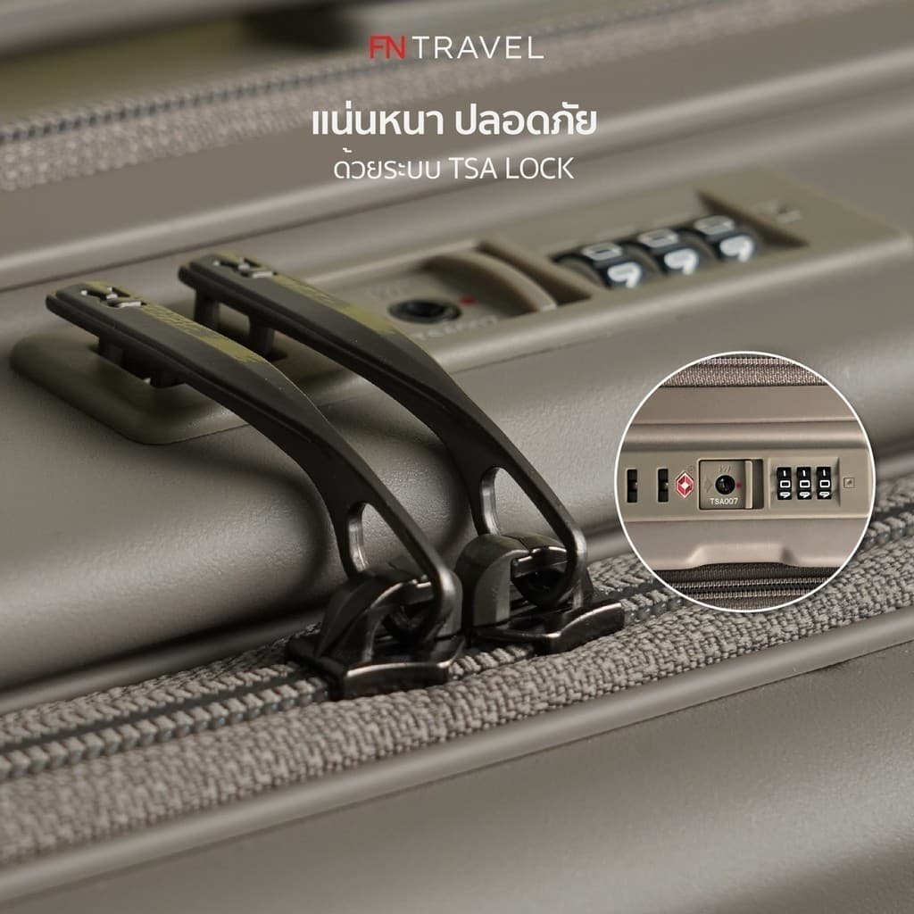 ROLLICA รุ่น BERLINN EXTRA PLUS กระเป๋าเดินทาง 28 นิ้ว ซิปกันขโมย 2 ชั้น วัสดุ PC พรีเมี่ยม พร้อมระบบ TSA LOCK รับประกันนาน 5 ปี https://lnwchill.com