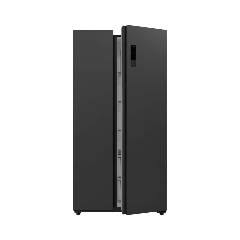 ACONATIC รุ่น AN-FR5250S ตู้เย็น Side By Side 18.5 คิว สี Dark Grey ดีไซน์หรู ความจุเยอะ ระบบ No Frost ถนอมอาหารสดใหม่ประหยัดไฟ https://lnwchill.com