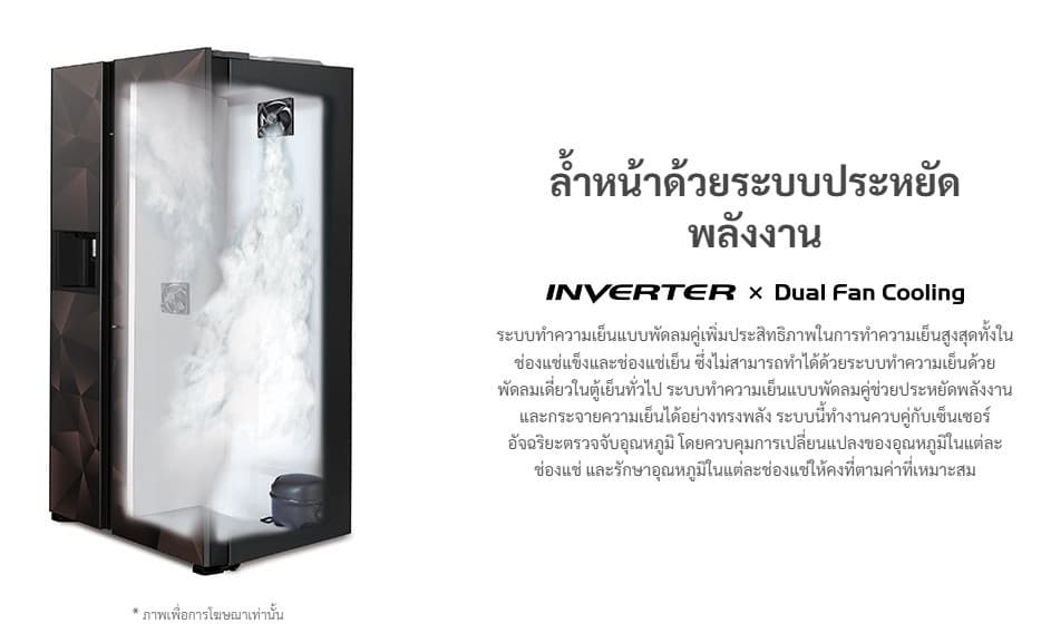 Hitachi ตู้เย็น R-M600VAG9THX 20.1 คิว 569 ลิตร ไซด์ บาย ไซด์ เทคโนโลยีสุญญากาศและระบบเปิดประตูอัตโนมัติเพื่อความสดใหม่และสะดวกสบาย https://lnwchill.com