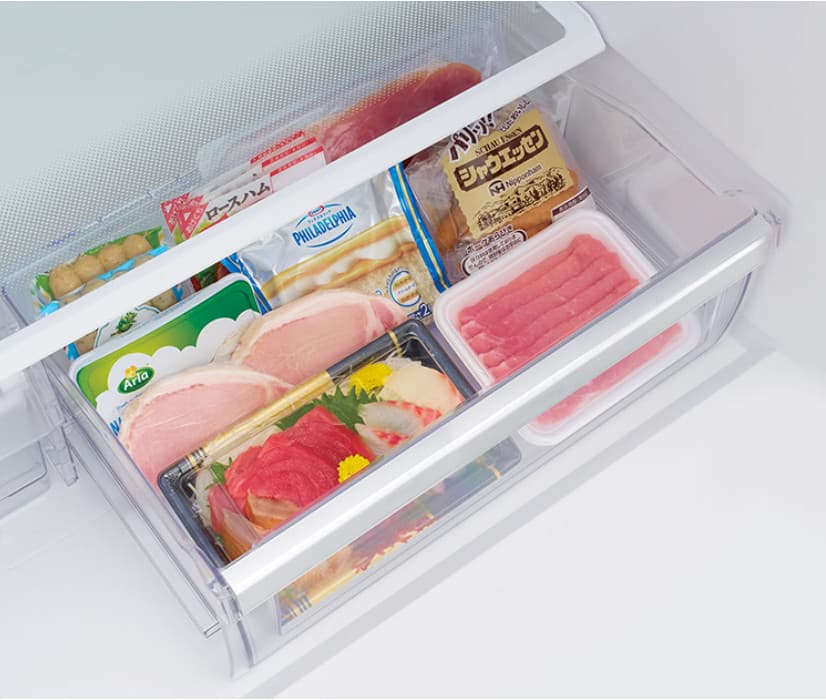 Hitachi R-S32KPTH ตู้เย็นมัลติดอร์ 11.1 คิว สีแชมเปญ ระบบ Inverter พร้อมทำน้ำแข็งอัตโนมัติ ช่องแช่ผักแยกอิสระ ขจัดกลิ่นและแบคทีเรีย https://lnwchill.com