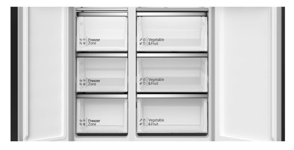 Hitachi HRSN9552DDXTH ตู้เย็น 18.5 คิว Side by Side Inverter สี Dark Inox ระบบ Dual Sensing Control https://lnwchill.com