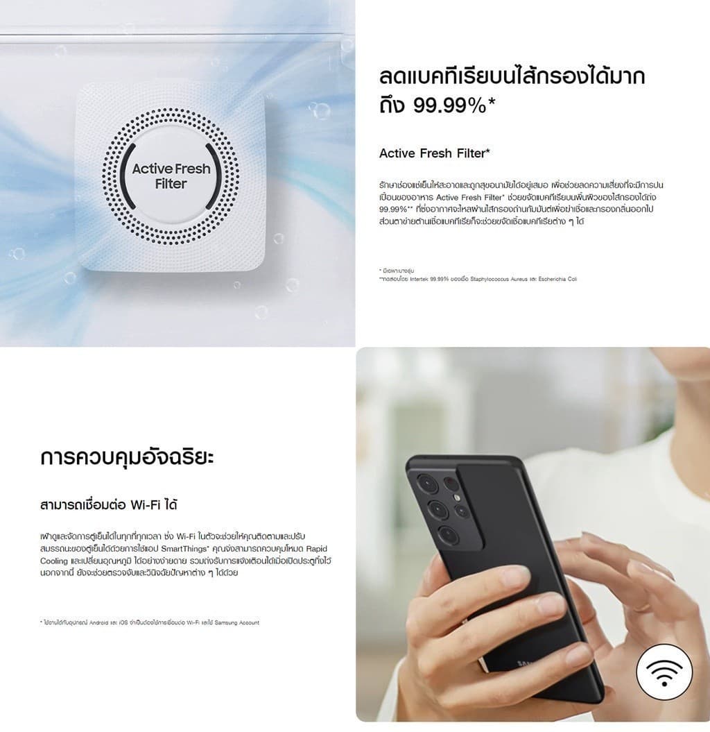 SAMSUNG RT42CG6644S9ST ตู้เย็น 2 ประตู 14.6 คิว AI Energy Mode SpaceMax https://lnwchill.com