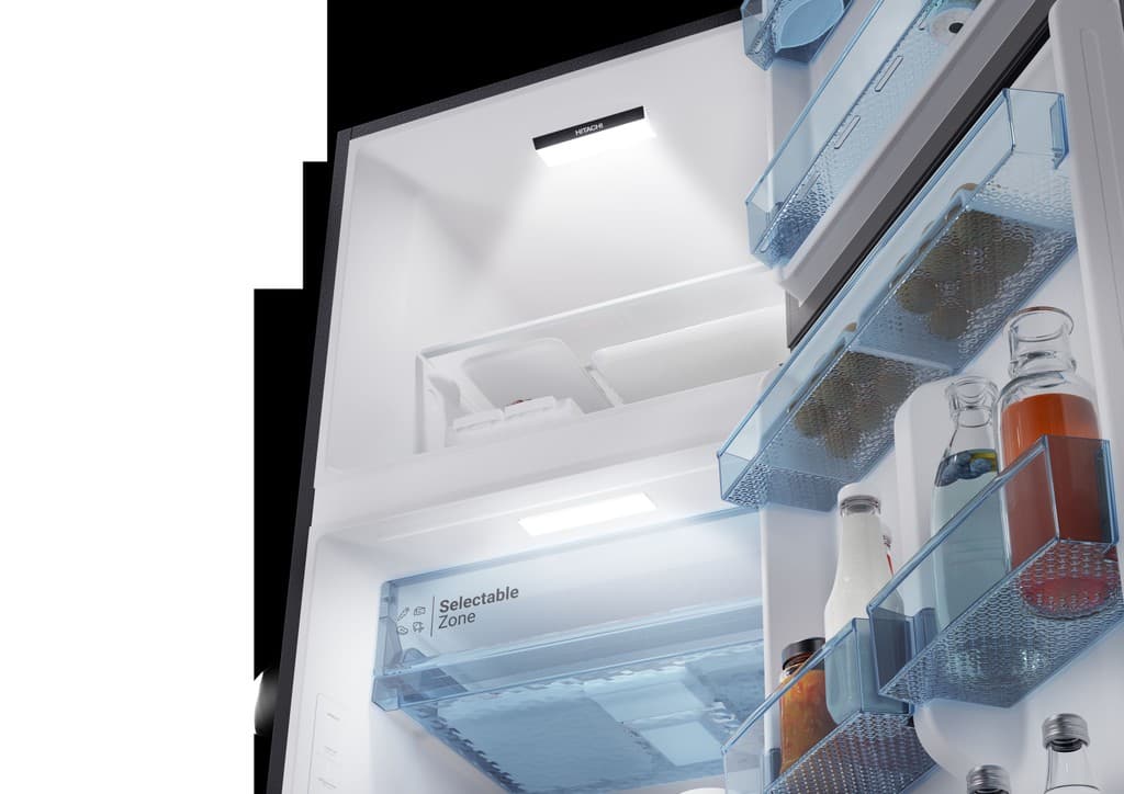 Hitachi ตู้เย็น 2 ประตู รุ่น HRTN6379SXTH 12.2 คิว 344 ลิตร สีเอเลแกนท์ ไอนอคซ์ ระบบ Dual Sense Cooling และ Selectable Zone https://lnwchill.com