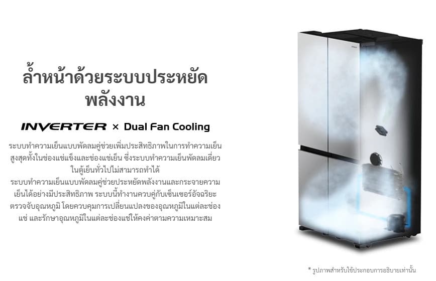 HITACHI รุ่น R-MX600GVTH1 ตู้เย็น Side By Side 20.1 คิว 569 ลิตร ระบบสุญญากาศและทำน้ำแข็งอัตโนมัติ https://lnwchill.com