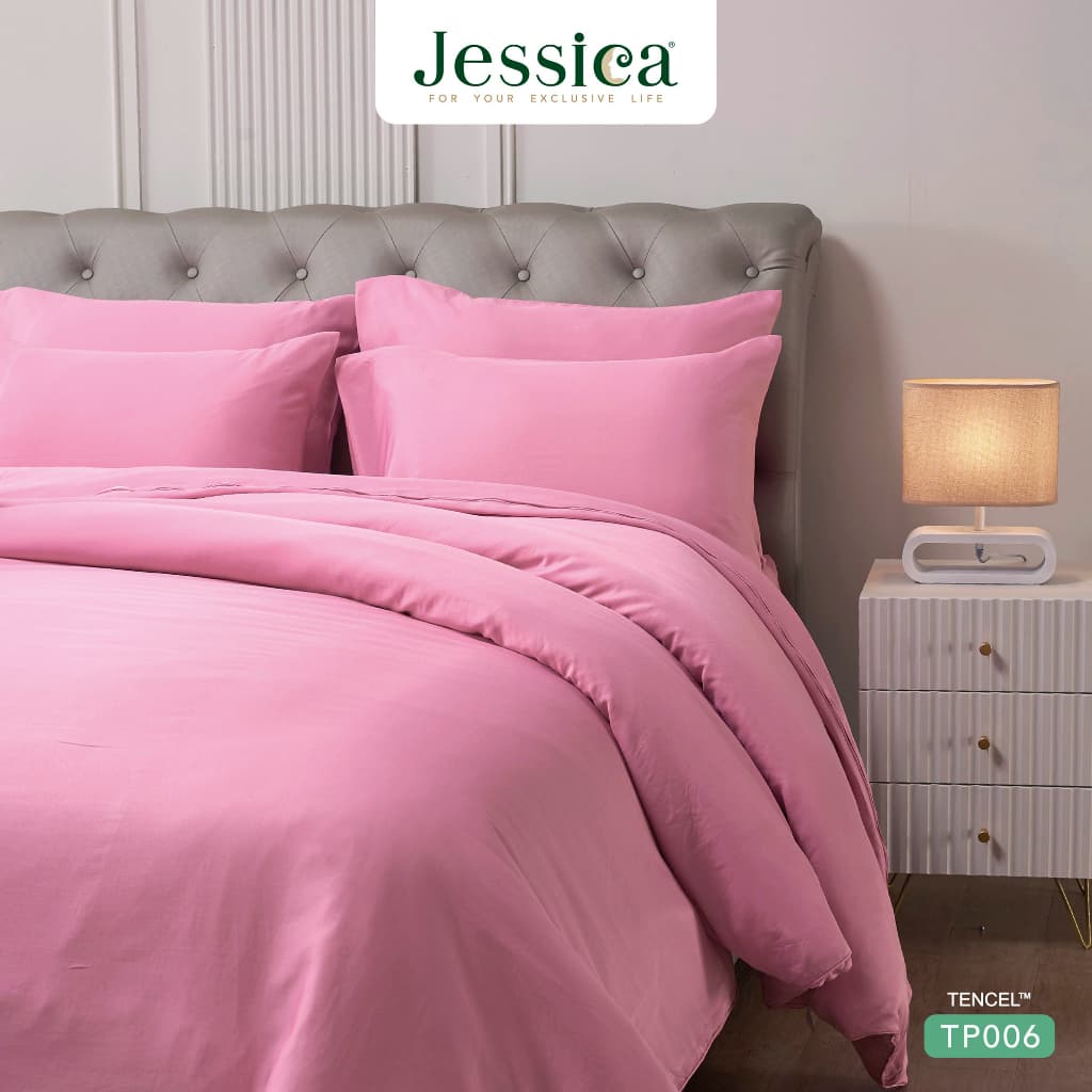 Jessica รุ่น TP006 ชุดเครื่องนอน Tencel สีพื้น มอบสัมผัสที่นุ่มลื่นดุจแพรไหม ระบายอากาศดีเยี่ยม และช่วยลดการสะสมของแบคทีเรีย https://lnwchill.com