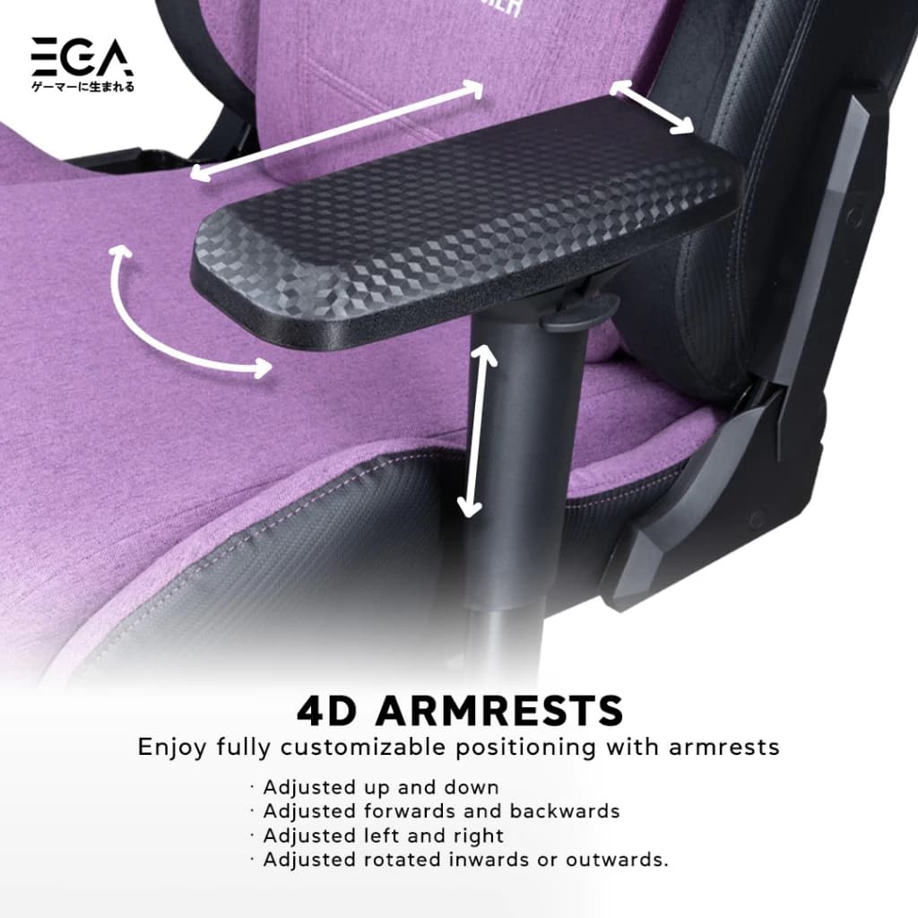 EGA เก้าอี้เกมมิ่ง เบาะผ้า ตัวใหญ่ รับน้ำหนักเยอะ นั่งสบาย เก้าอี้ทำงาน รุ่น TYPE G8 เอนได้ 180 องศา ขาเหล็ก สีฟ้า สีดำ สีเทา สีม่วง เก้าอี้เบาะ นุ่ม Gaming Chair https://lnwchill.com