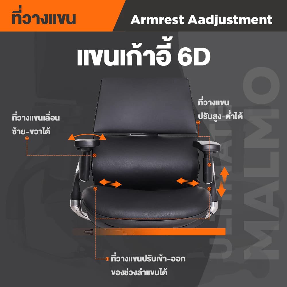 Ergotrend เก้าอี้เพื่อสุขภาพ เออร์โกเทรน รุ่น Ultimate Malmo เก้าอี้สีดำ ระบายอากาศดีเยี่ยม นุ่มสบาย ตามหลักสรีระศาสตร์ Ergonomic เก้าอี้พนักพิงสูง ลดอาการปวดเมื่อย เกรดคุณภาพ https://lnwchill.com