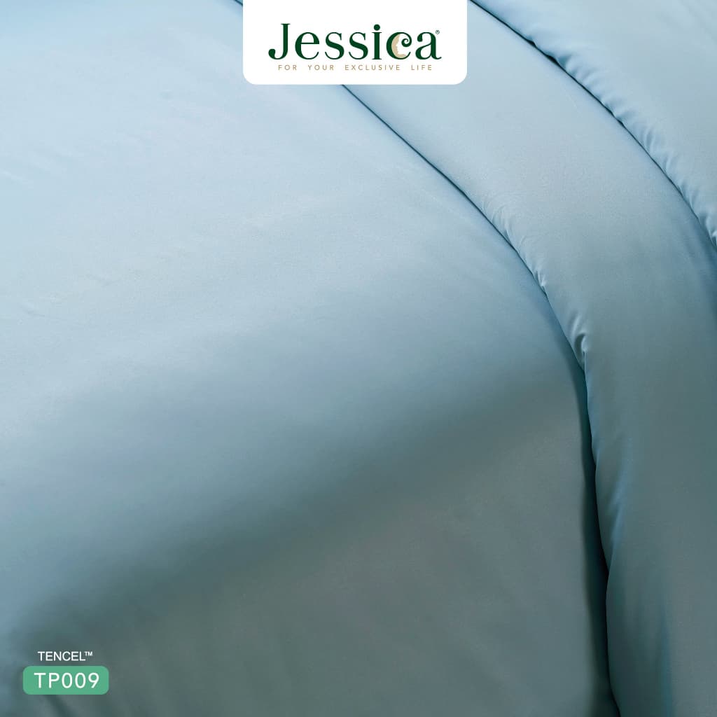 Jessica รุ่น TP009 ชุดเครื่องนอน Tencel 500 เส้นด้าย สีพื้น ให้สัมผัสที่นุ่มลื่นดุจแพรไหม เย็นสบาย ระบายอากาศดีเยี่ยม Jessica Tencel TP009, ชุดเครื่องนอน Jessica, ผ้าปูที่นอน Tencel, ผ้าห่ม https://lnwchill.com