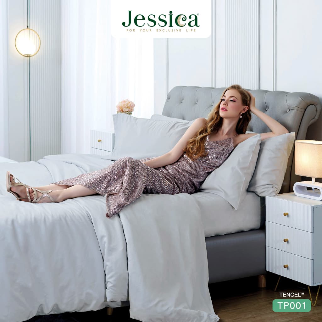 Jessica รุ่น TP001 ชุดเครื่องนอน Tencel™ สีพื้น มอบสัมผัสที่นุ่มลื่นดุจแพรไหม อ่อนโยนต่อผิวด้วยเส้นใยจากธรรมชาติ ระบายอากาศได้ดีเยี่ยมและเป็นมิตรต่อสิ่งแวดล้อม https://lnwchill.com