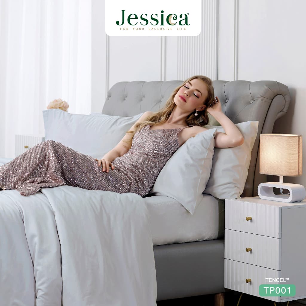 Jessica รุ่น TP001 ชุดเครื่องนอน Tencel™ สีพื้น มอบสัมผัสที่นุ่มลื่นดุจแพรไหม อ่อนโยนต่อผิวด้วยเส้นใยจากธรรมชาติ ระบายอากาศได้ดีเยี่ยมและเป็นมิตรต่อสิ่งแวดล้อม https://lnwchill.com