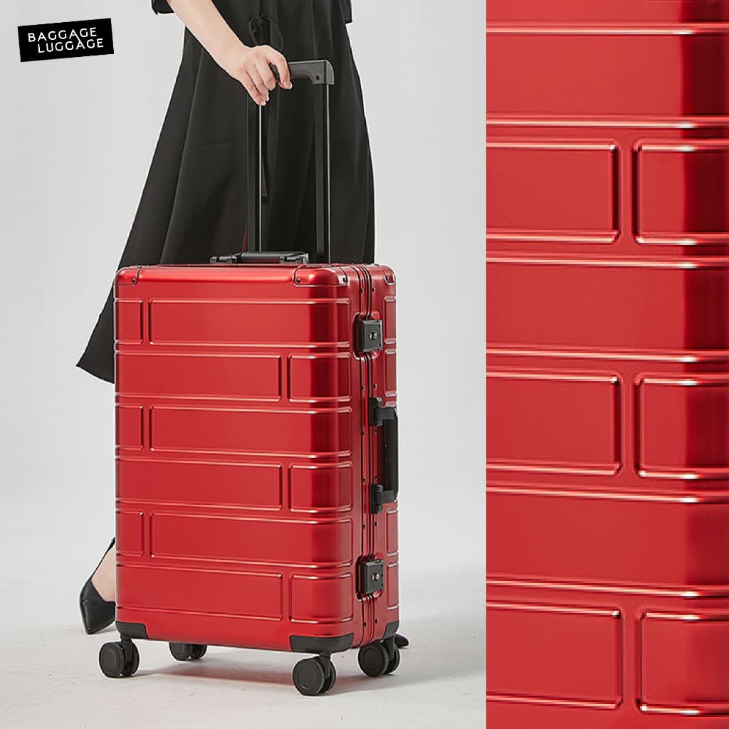 BAGGAGE LUGGAGE รุ่น BRICK กระเป๋าเดินทางอลูมิเนียม High-Grade แท้ทั้งใบ ดีไซน์ลายอิฐพรีเมียม รับประกันนาน 3 ปี ตอบโจทย์ทุกการเดินทางอย่างมีระดับ https://lnwchill.com