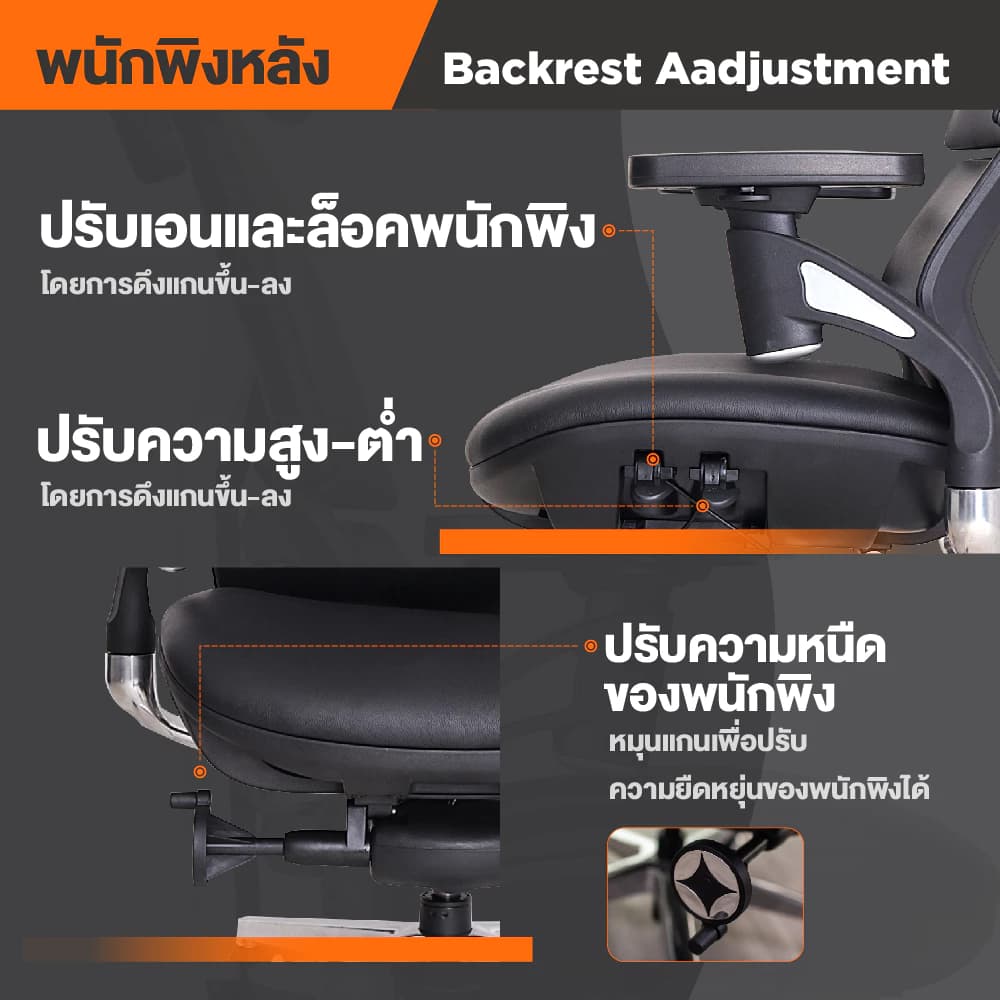 Ergotrend เก้าอี้เพื่อสุขภาพ เออร์โกเทรน รุ่น Ultimate Malmo เก้าอี้สีดำ ระบายอากาศดีเยี่ยม นุ่มสบาย ตามหลักสรีระศาสตร์ Ergonomic เก้าอี้พนักพิงสูง ลดอาการปวดเมื่อย เกรดคุณภาพ https://lnwchill.com