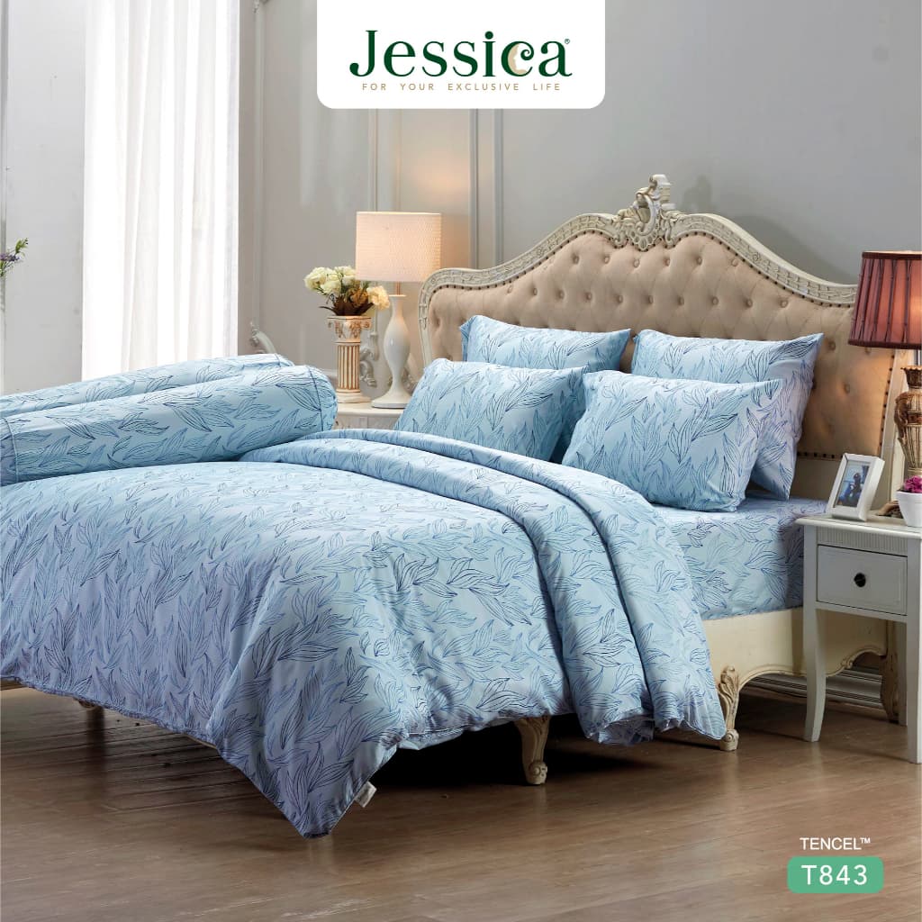 Jessica รุ่น T843 ชุดเครื่องนอน Tencel™ Lyocell พิมพ์ลวดลายโดดเด่น มอบสัมผัสนุ่มลื่นดุจแพรไหม ระบายอากาศดีเยี่ยม https://lnwchill.com