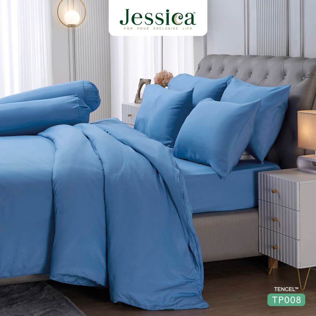 Jessica รุ่น Tencel TP008 ชุดเครื่องนอนสีพื้นจากใย Tencel™ แท้ ทอ 500 เส้นด้าย มอบสัมผัสที่นุ่มลื่นดุจแพรไหมในสไตล์มินิมอล พร้อมคุณสมบัติระบายอากาศดีเยี่ยมเพื่อการนอนหลับที่สมบูรณ์ https://lnwchill.com