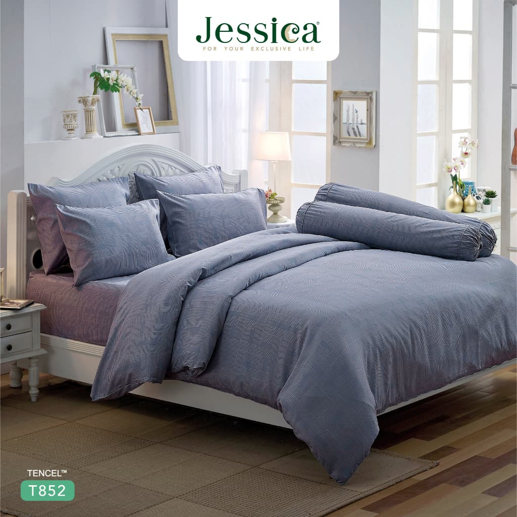 Jessica รุ่น T852 ชุดเครื่องนอน Tencel พิมพ์ลาย สัมผัสนุ่มลื่นดุจแพรไหม ระบายอากาศดีเยี่ยม ชุดเครื่องนอนเจสสิก้า ที่สุดแห่งความนุ่มสบายด้วยเส้นใย Tencel จากธรรมชาติ พร้อมลวดลายโดดเด่น https://lnwchill.com