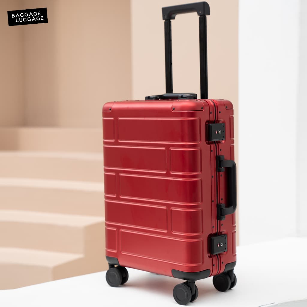 BAGGAGE LUGGAGE รุ่น BRICK กระเป๋าเดินทางอลูมิเนียม High-Grade แท้ทั้งใบ ดีไซน์ลายอิฐพรีเมียม รับประกันนาน 3 ปี ตอบโจทย์ทุกการเดินทางอย่างมีระดับ https://lnwchill.com
