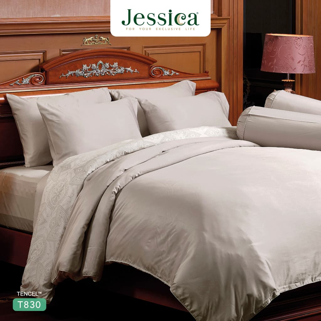 Jessica รุ่น Tencel T830 ชุดเครื่องนอน TENCEL™ 500 เส้นด้าย พิมพ์ลายโดดเด่น ให้สัมผัสที่นุ่มลื่นดุจแพรไหมและยับยั้งแบคทีเรียอย่างเป็นธรรมชาติ https://lnwchill.com