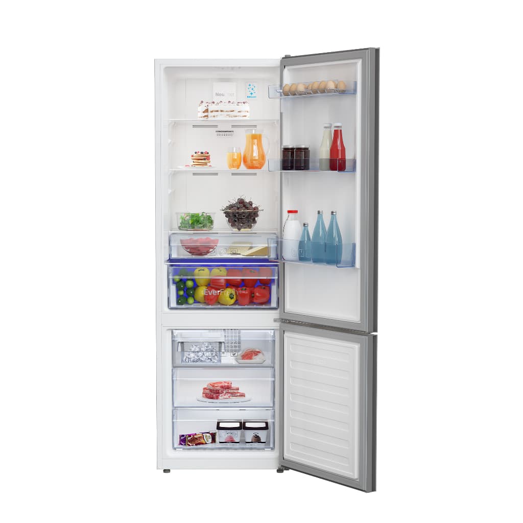 Beko รุ่น RCNT375E50VZGW ตู้เย็น 2 ประตู Bottom Fridge ฟรีซล่าง 12.6 คิว ProSmart Inverter NeoFrost กระจกขาว https://lnwchill.com