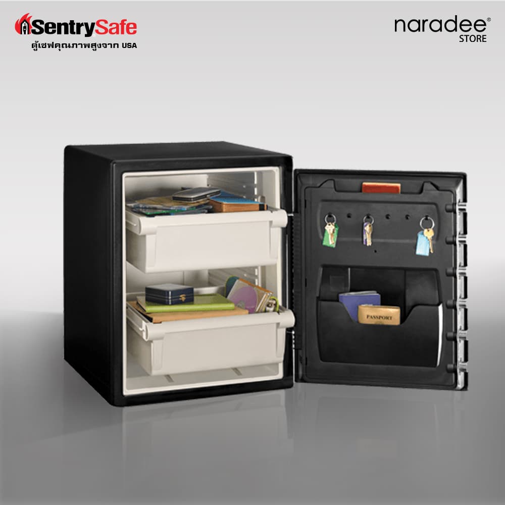 SentrySafe รุ่น SFW205BXC ตู้เซฟกันไฟและกันน้ำ ระบบล็อค 2 ชั้น (สแกนลายนิ้วมือ/รหัสดิจิตอล และกุญแจ) เพื่อความปลอดภัยสูงสุดสำหรับบ้านและสำนักงาน https://lnwchill.com