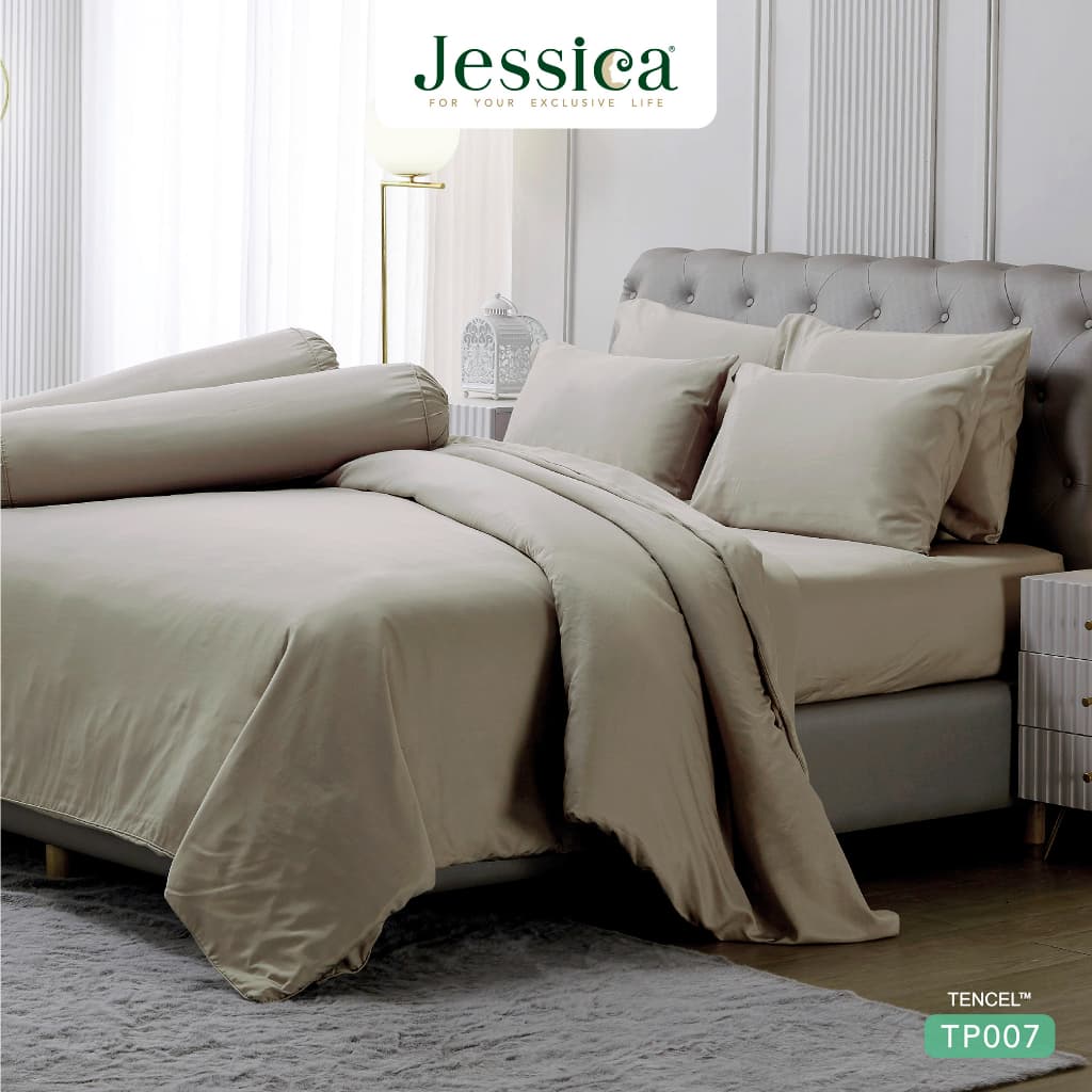Jessica รุ่น TP007 ชุดเครื่องนอน Tencel™ สีพื้น ที่สุดแห่งสัมผัสอันนุ่มลื่นดุจแพรไหม พร้อมนวัตกรรมระบายอากาศเพื่อการนอนหลับที่เหนือกว่า https://lnwchill.com