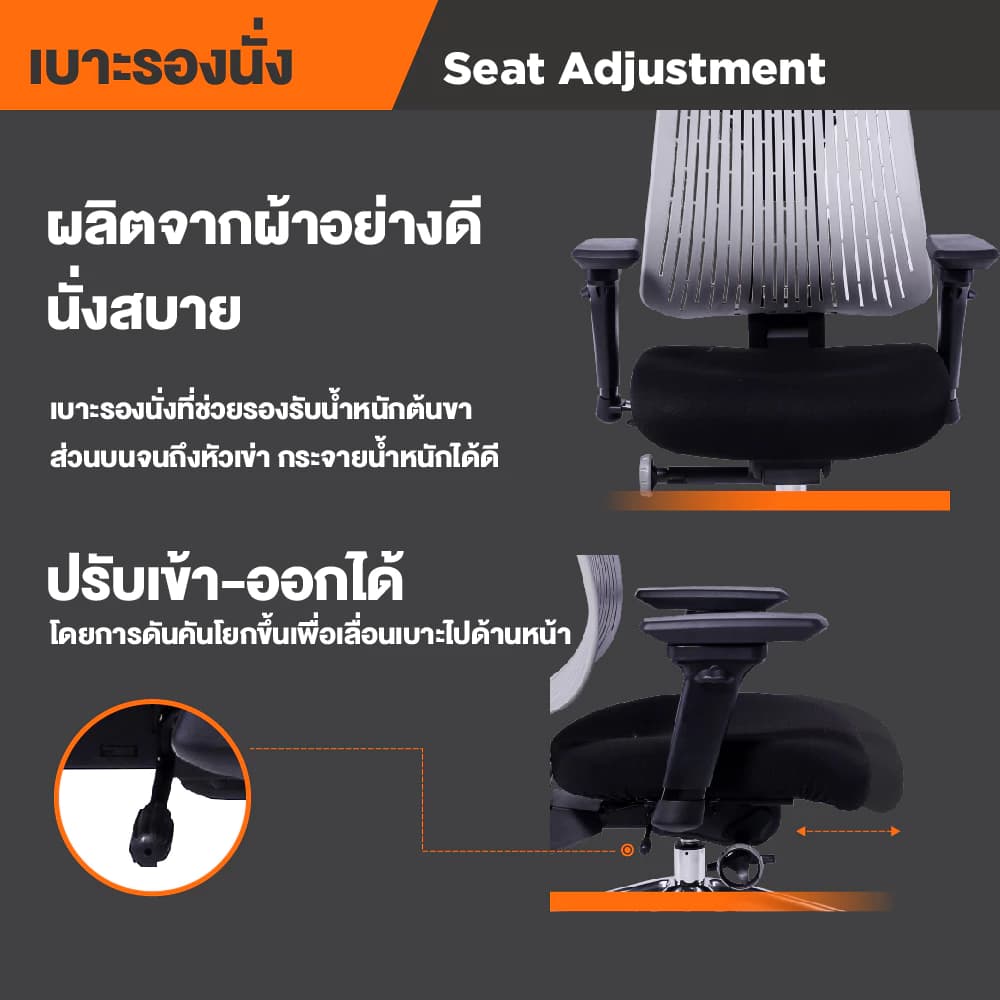 Ergotrend เก้าอี้เพื่อสุขภาพ เออร์โกเทรน รุ่น Truly เก้าอี้สีดำ ระบายอากาศดีเยี่ยม นุ่มสบาย ตามหลักสรีระศาสตร์ Ergonomic เก้าอี้พนักพิงสูง ลดอาการปวดเมื่อย เกรดคุณภาพ https://lnwchill.com