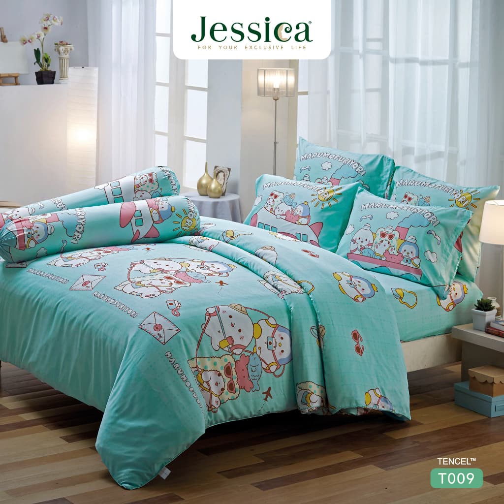 Jessica รุ่น Tencel T009 ชุดเครื่องนอนลายลิขสิทธิ์แท้ Sanrio Marumofubiyori Moppu เนื้อผ้าเทนเซล 500 เส้นด้าย มอบสัมผัสนุ่มลื่น เย็นสบาย ป้องกันแบคทีเรีย เพื่อการนอนหลับที่มีคุณภาพ https://lnwchill.com