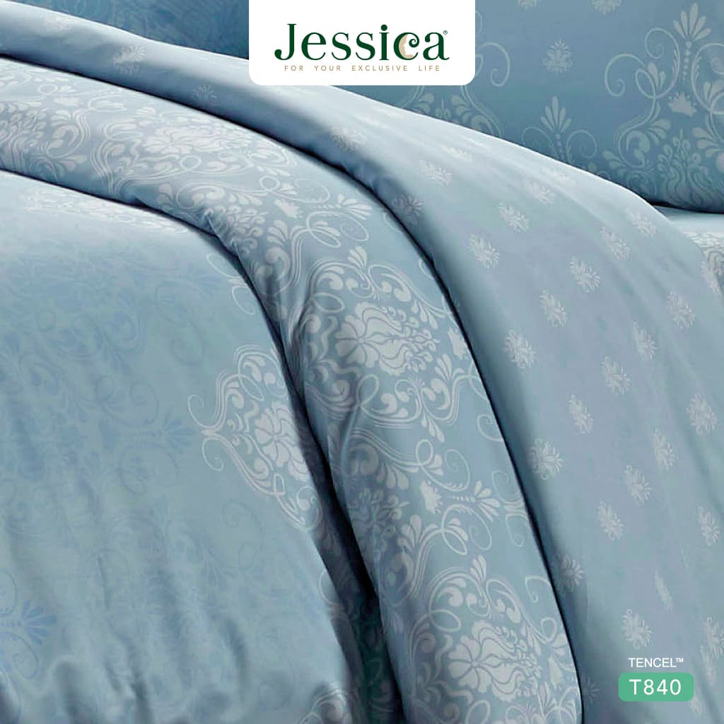 Jessica รุ่น Tencel T840 ชุดเครื่องนอน Tencel™ Lyocell พิมพ์ลายเด่น 500 เส้นด้าย ให้สัมผัสที่นุ่มลื่นดุจแพรไหม ระบายอากาศดีเยี่ยม https://lnwchill.com