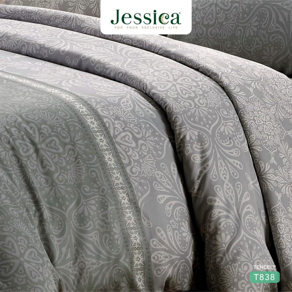 Jessica รุ่น T838 ชุดเครื่องนอน Tencel™ พิมพ์ลายโดดเด่น มอบสัมผัสนุ่มลื่นดุจแพรไหม ระบายอากาศดีเยี่ยมและอ่อนโยนต่อผิว https://lnwchill.com