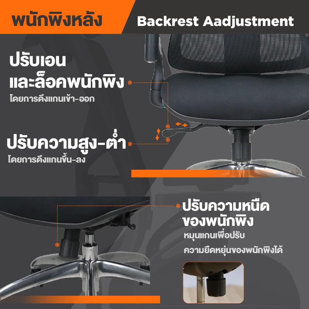 Ergotrend เก้าอี้เพื่อสุขภาพ เออร์โกเทรน รุ่น PORTSEA เก้าอี้สีดำ ระบายอากาศดีเยี่ยม นุ่มสบาย ตามหลักสรีระศาสตร์ Ergonomic เก้าอี้พนักพิงสูง ลดอาการปวดเมื่อย เกรดพรีเมี่ยม รองรับน้ำหนัก 125 kg. https://lnwchill.com