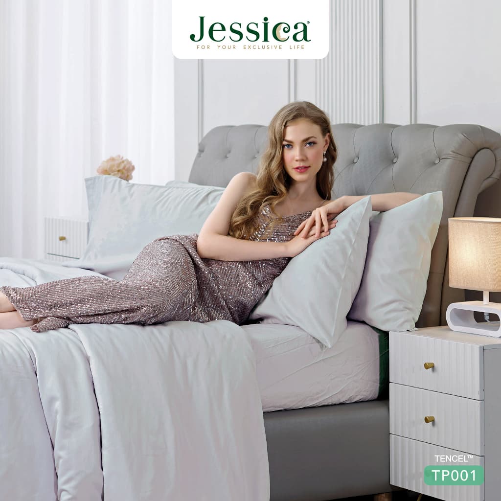 Jessica รุ่น TP001 ชุดเครื่องนอน Tencel™ สีพื้น มอบสัมผัสที่นุ่มลื่นดุจแพรไหม อ่อนโยนต่อผิวด้วยเส้นใยจากธรรมชาติ ระบายอากาศได้ดีเยี่ยมและเป็นมิตรต่อสิ่งแวดล้อม https://lnwchill.com