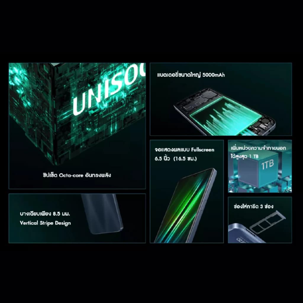 realme narzo 50i Prime (4+64GB) ชิปเซ็ตOcta-core อันทรงพลัง| แบตเตอรี่ขนาดใหญ่ 5000mAh| เพิ่มหน่วยความจ 【no adapter】 https://lnwchill.com