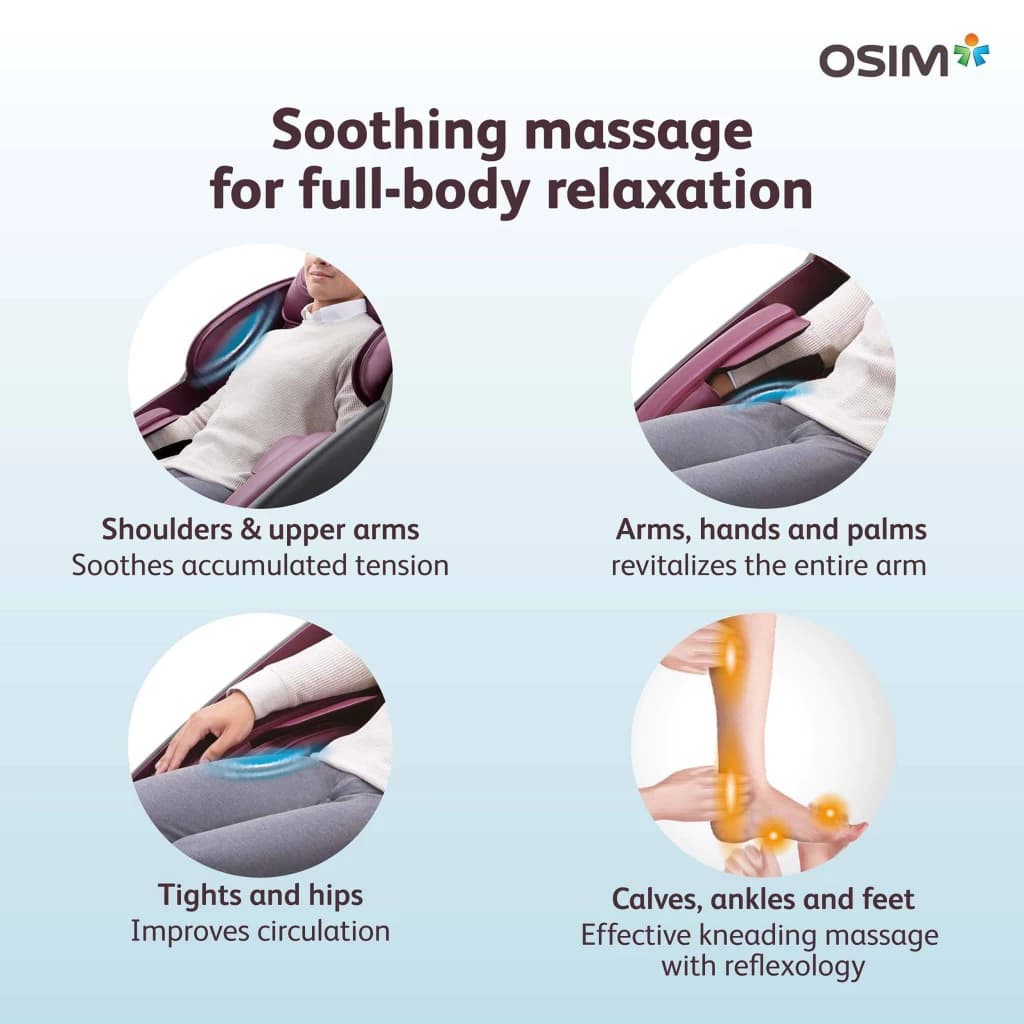 OSIM uDeluxe MAX Massage Chair เก้าอี้นวดไฟฟ้า โซฟานวดไฟฟ้า ลดอาการปวดเมื่อย คลายกล้ามเนื้อดีเยี่ยม ผ่อนคลายความเหนื่อยล้าขั้นสุด https://lnwchill.com