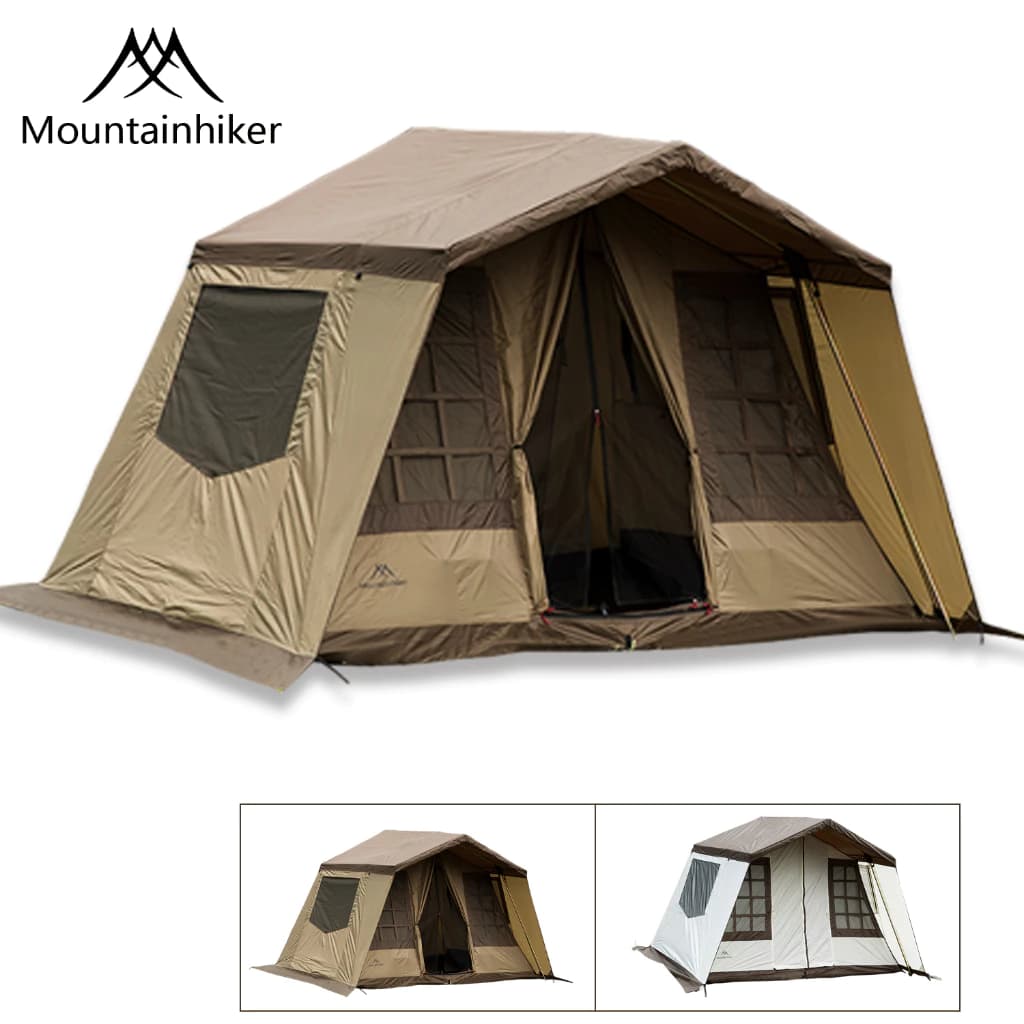 Mountainhiker Nishikawa Cabin tent ห้องนิชิกาวะ เต็นท์เคบิ้น ขนาด4-5คน กันแดด กันฝนได้ดี เต็นท์ทรงบ้าน เต็นท์ทรงogawa https://lnwchill.com