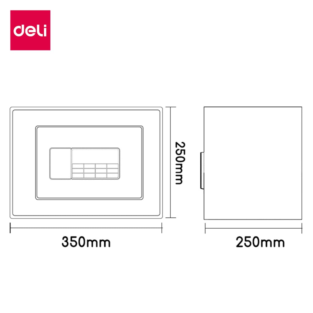 Deli รุ่น ET510, ET511, ET512, ET520, ET530 ตู้เซฟนิรภัยเหล็กกล้าคาร์บอนเคลือบสีกันสนิม ขนาดกะทัดรัด พร้อมระบบล็อก 2 ชั้นและกุญแจฉุกเฉิน เหมาะสำหรับบ้านและออฟฟิศ https://lnwchill.com